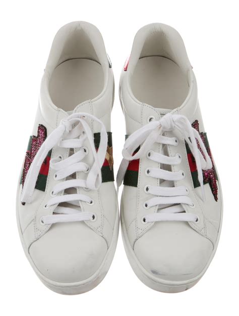 gucci embrioed shoes|embroidered Gucci sneakers.